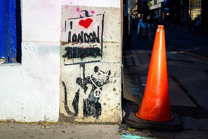 Banksy Stencil in London
