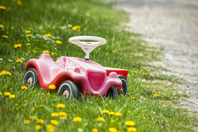 Ort des Bobby Car Unfalles