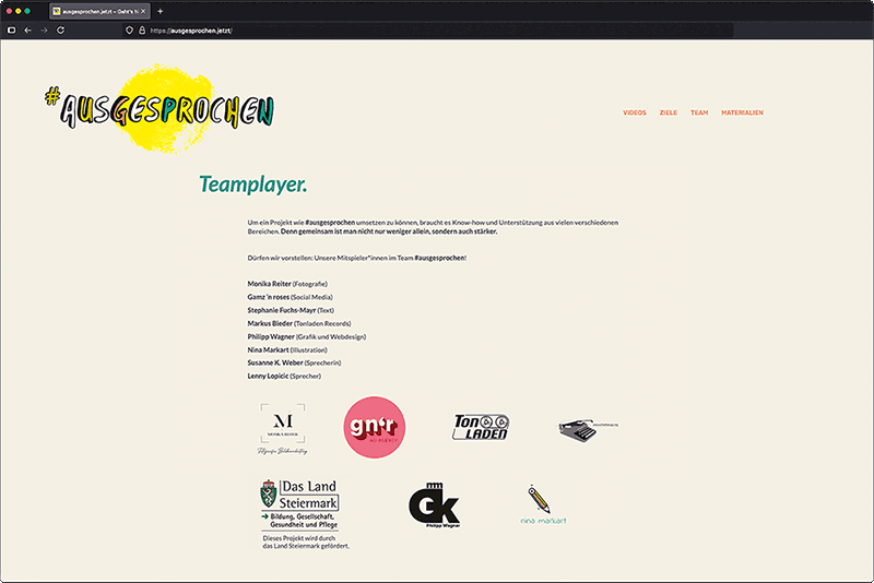 screenshot der website ausgesprochen.jetzt