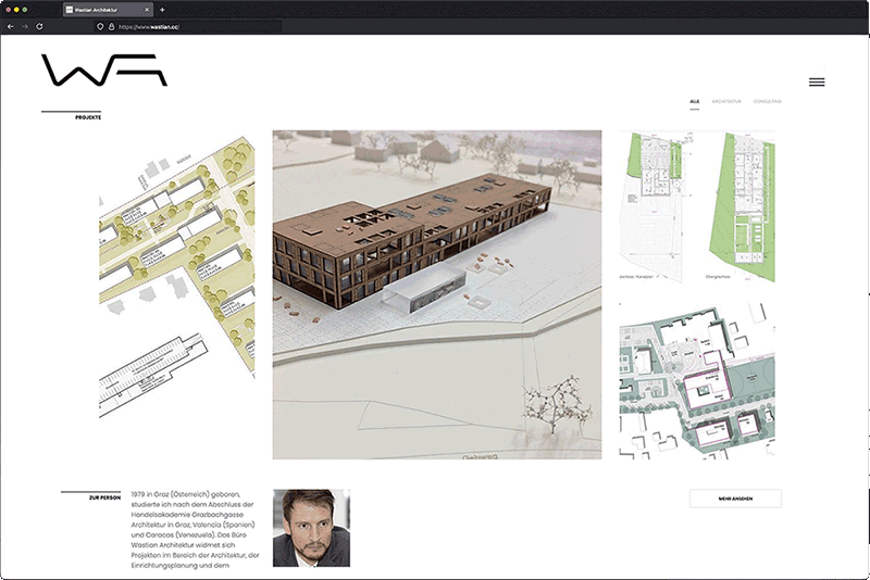 screenshot der website wastian.cc